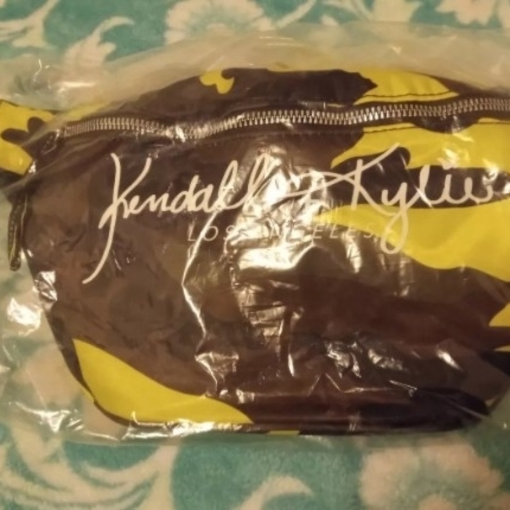 Kendall + Kylie Yellow and Black Waist Bag